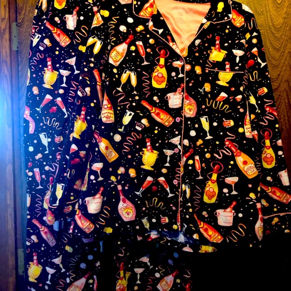 Pyjama Vintage Nick & Nora Cracker Jacks - Taille XL - Flanelle 100% Coton - Neuf Sans étiquettes